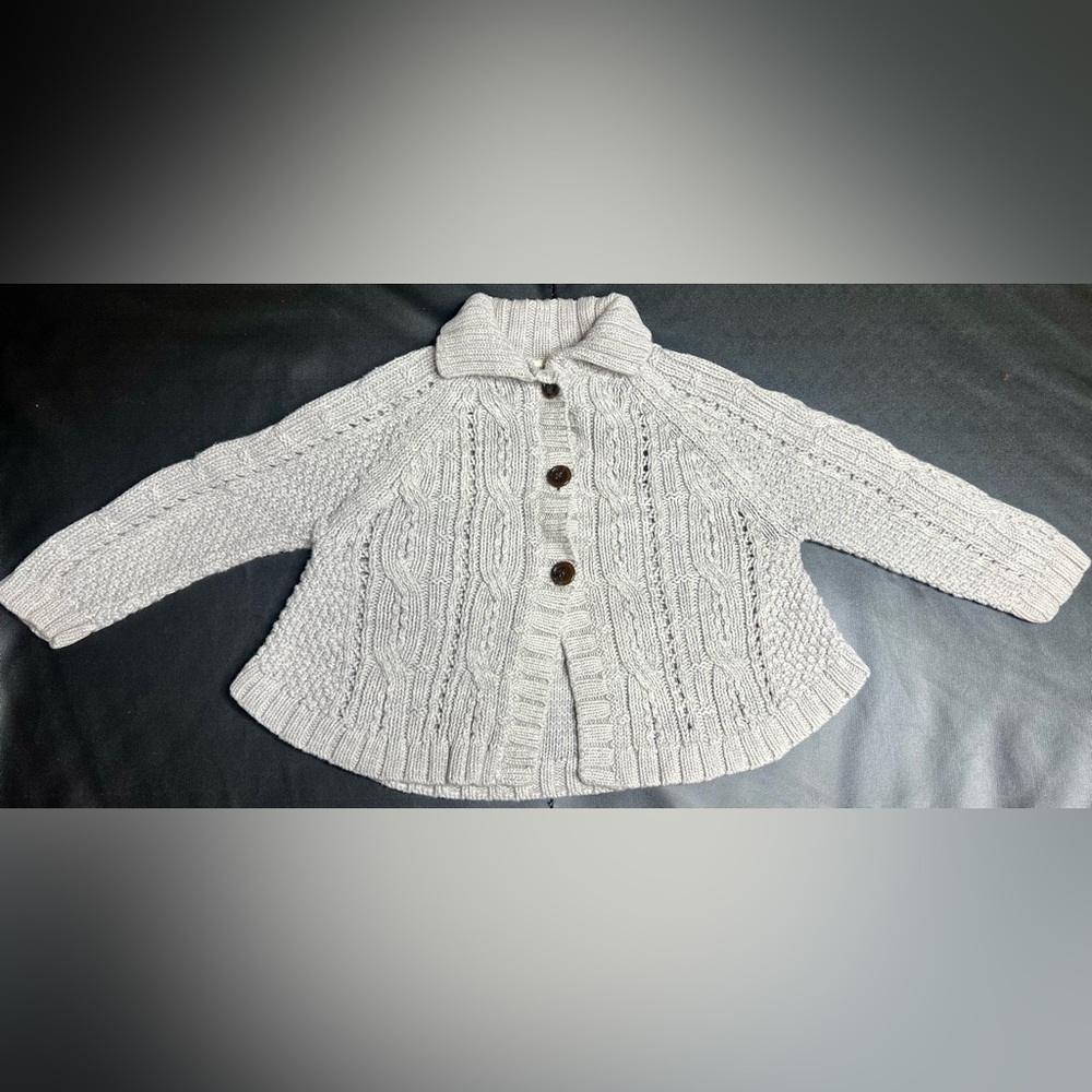 Toddler Knit Grey Sweater